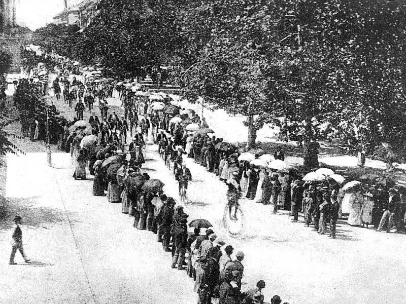 Biciklistička utrka uokolo Zrinjevca 1888. godine